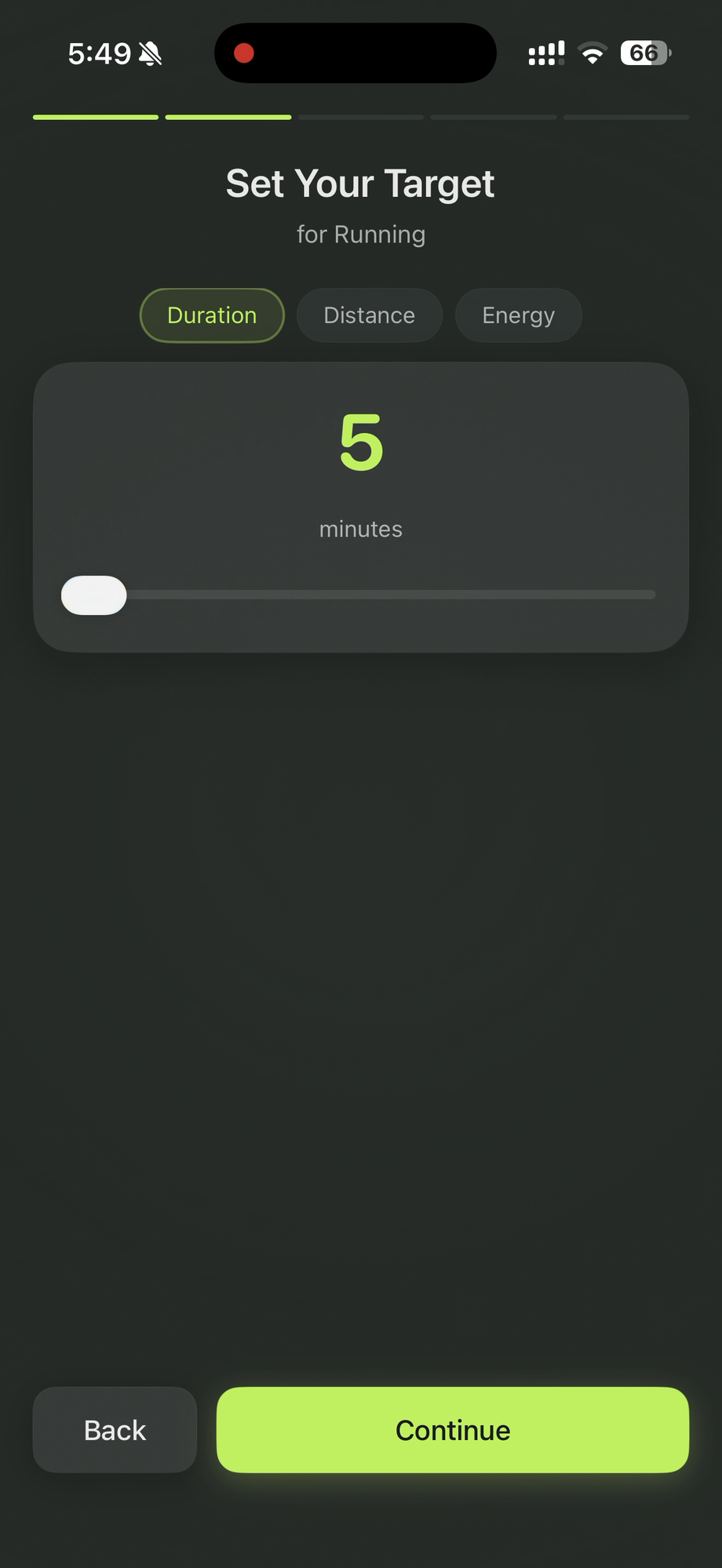 Discipline Lock — set your target